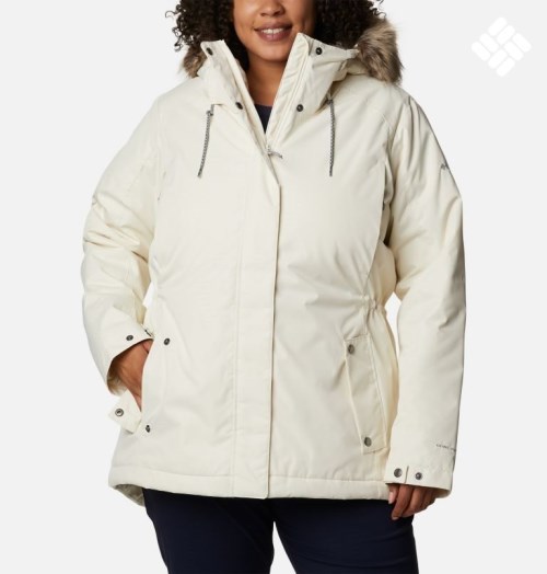 Columbia Suttle Mountain II Isolerte Jakker Dame Pisket Krem | Plus Size 73125Z